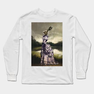 Victorian Hare Lady Long Sleeve T-Shirt